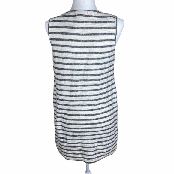 Max Studio Weekend Terry Striped Shift Dress Small - Picture 3 of 6